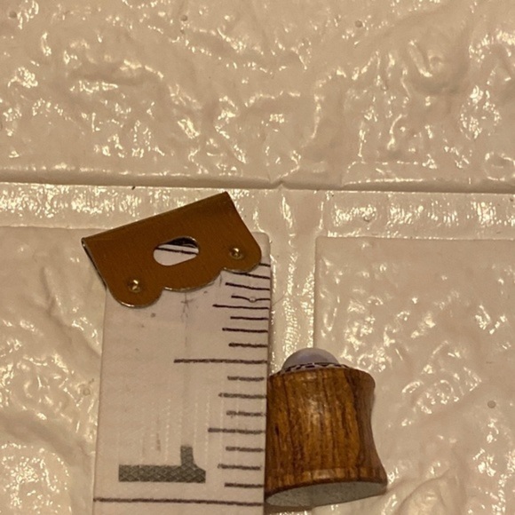 Pair Imitation‎ Pearl Tribal Pattern Wood Saddle Plugs - Picture 2 of 6